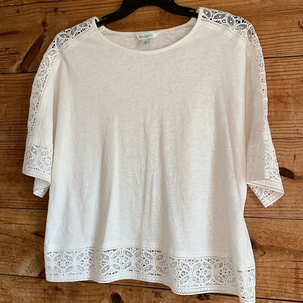 Sundance White Linen Blend Madeline Dream Top